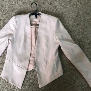 A creamy pink blazer